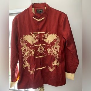 Y Y Jiang Nan Traditional Unisex Chinese Dragon Jacket Size Medium